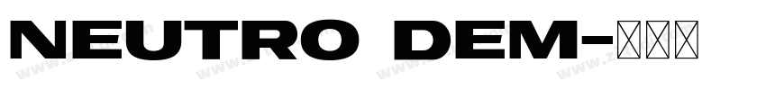 Neutro Dem字体转换